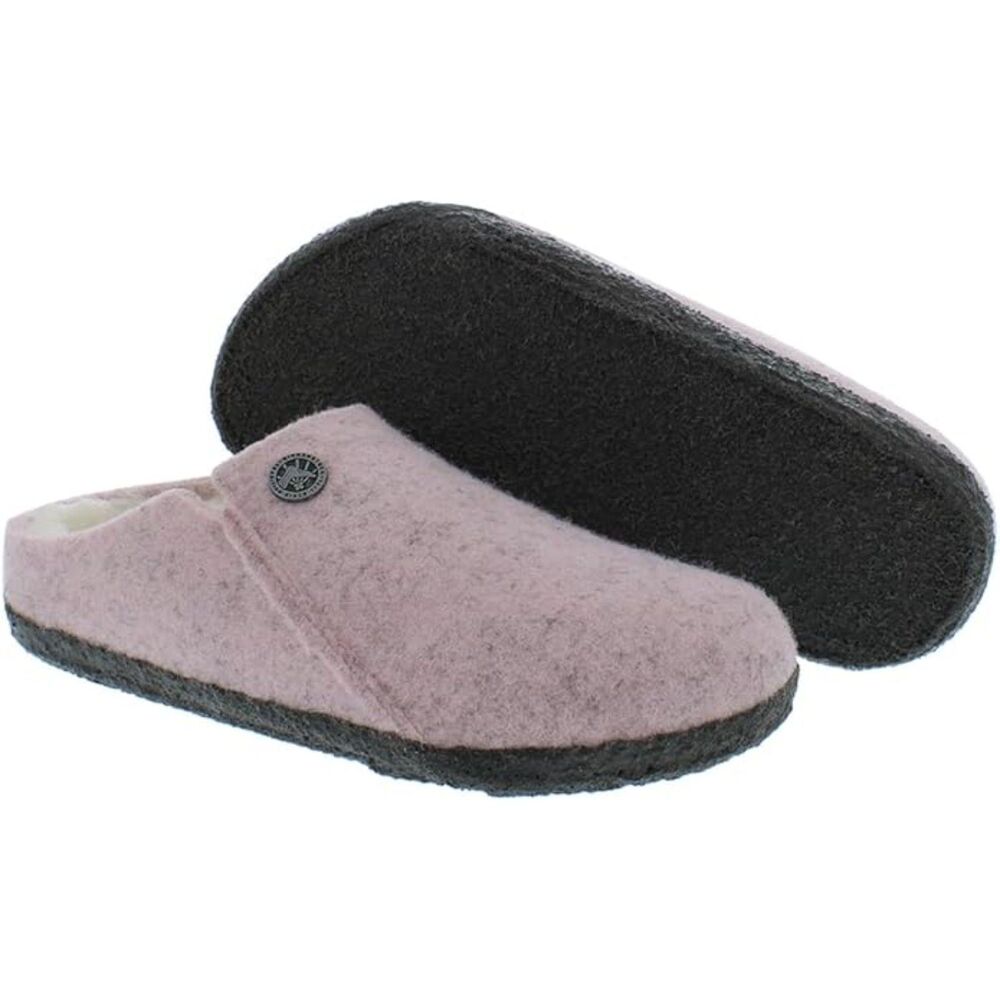 Birkenstock Zermatt Shearling Slippers Soft Pink Wool Women's 11 Men's 9 L11 M9 - Picture 2 of 9